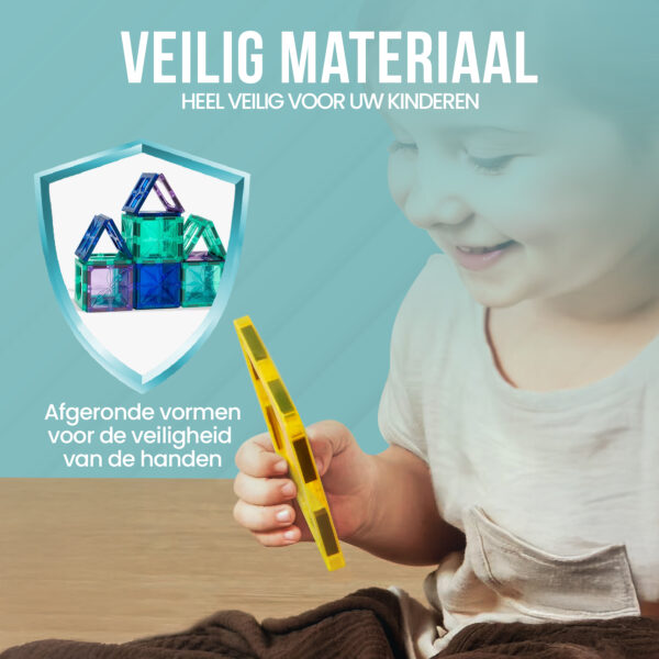 Magnetic Tiles - Magnetische Tegels - Speelgoed – 60 Stuks