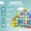 Magnetic Tiles - Magnetische Tegels - Speelgoed – 60 Stuks